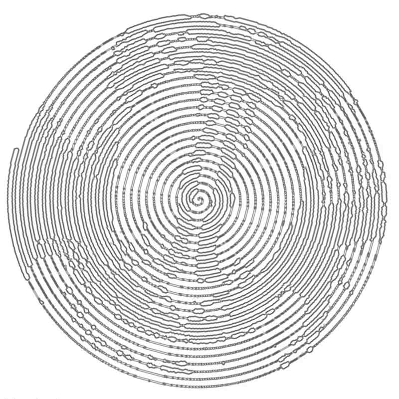 Спираль по кругу: Шар-круг «Спираль(фиолетовая)» — 1 шт.